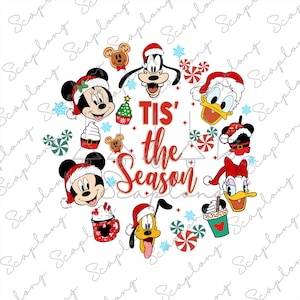Tis' The Season Png, Wesołych Świąt Png, Myszka i Przyjaciele Boże Narodzenie Png, Czapka Mikołaja, Wibracje Świąteczne, Święta Bożego Narodzenia Png, Rodzinne Boże Narodzenie Png