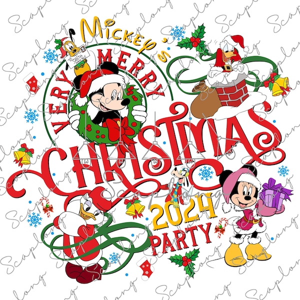 Very Merry Christmas 2024 Party Png, Christmas Png, Xmas Png, Santa Hat Png, Christmas Vibes, Family Vacation Christmas,Family Christmas Png