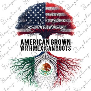 Américain cultivé avec des racines mexicaines PNG, Drapeau mexicain et drapeau des États-Unis PNG, Mexicana patriotique png, 4 juillet png, Racines mexicaines espagnol png