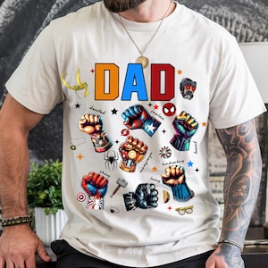 Super Dad Hand Faust Bump Png, Daddy Designs, niedliches Superhelden Dad Geschenk, alles Gute zum Vatertag, Super Dad Clipart, Dad Loving Png, Held Dad Zitate