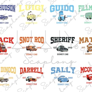 Bundle Cars Png, Family Vacation Png, Family Trip 2025 Png, Magical Kingdom, Vacay Mode, Family Matching Shirt, Retro Cars Sublimation File