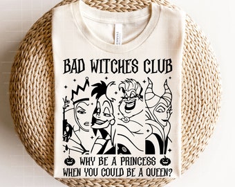 Bad Witches Club Svg, Villains Wicked Svg, Villain Gang Svg, Halloween Svg Cut File, Halloween Witch, Spooky Vibes Svg, Bad Girls Quote