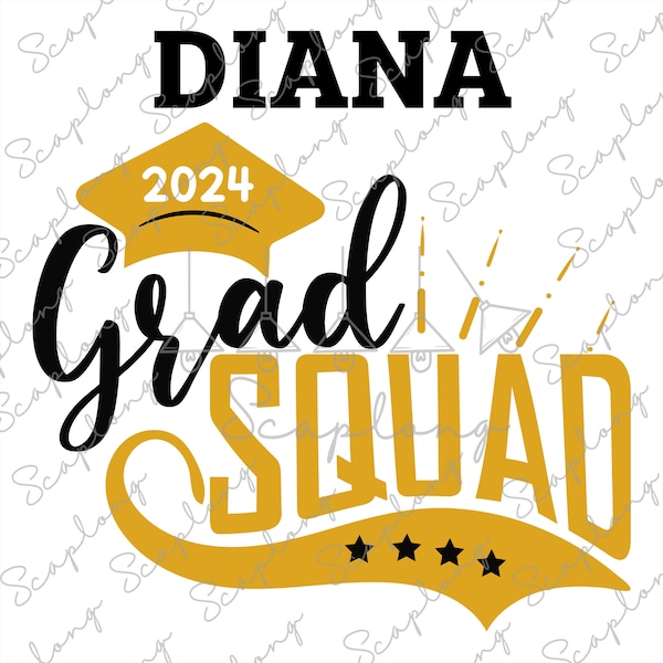 Grad Squad Svg, Congrats Grad Svg, Graduation Senior 2024 Svg, Graduation Trip Svg, Senior Graduation 2024, Class Of 2024, Proud Family Svg