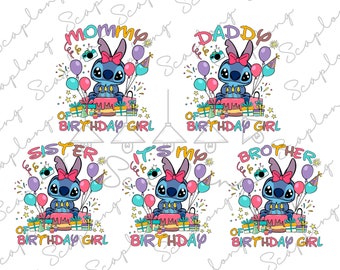 Bundle It's My Birthday Png, Family Vacation Png, Birthday Girl Png, Family Matching Birthday Png, Birthday Matching,  Magical Kingdom Png