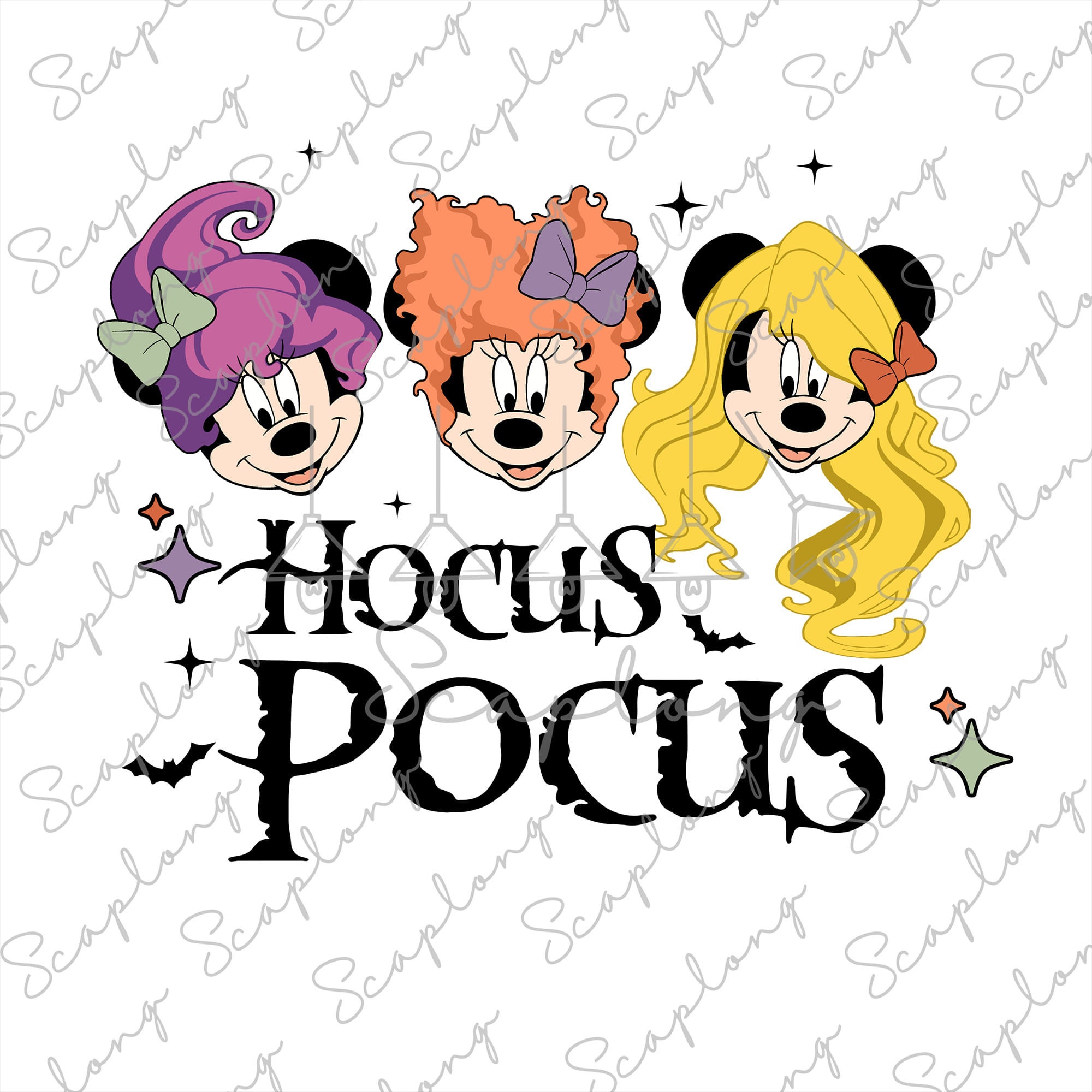 Cute Mouse Happy Halloween Png, Halloween Witch Png, Witches Sisters, Trick Or Treat Png, Mouse Witches Png,Halloween Png,Sublimation Design