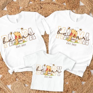 Aangepaste est mama beer papa beer en babybeer png, bijpassende shirt familiebeer, shirt baby beer png, babyshowershirt png voor nieuwe moeder en vader