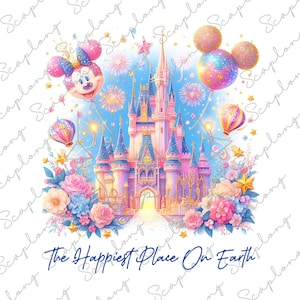 Glitter gelukkigste plek op aarde png, magisch kasteel bloemen png, faux pailletten familie vakantie png, vintage koninkrijk, magische koninkrijk png