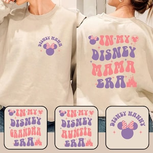 Bundel in mijn mama tijdperk png, muis moeder shirt png, oma tijdperk png, familiereis 2024 png, magisch koninkrijk, familievakantie png, cadeau voor mama
