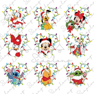 Bündel Frohe Weihnachten Png, Maus und Freunde Weihnachten, Weihnachtsfigur, Weihnachtsstimmung, Weihnachtspng, Familienurlaub, Sublimationsdatei