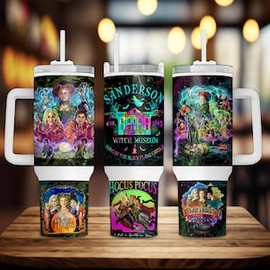 Halloween Witch 40oz Quencher Tumbler Wrap Png, Spooky Season, Halloween Sisters 40oz Skinny Tumbler, Witch Squad Png, Witches Sisters Png