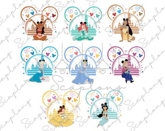 Bundle 14 Files Princess Png, Family Vacation Png, Family Trip 2026, Best Day Ever, Princess Squad Png, Magical Kingdom Png, Vacay Mode Png