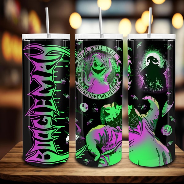 Horror Halloween 20oz Skinny Tumbler Wrap Png, Trick Or Treat, Movie Killers, Coffee Lovers, Spooky Vibes, 90s Horror Movie 20oz Tumbler Png