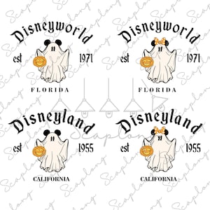 Bundle Halloween Mouse Svg, Halloween Ghost Svg, Spooky Season, Trick Or Treat Svg, Mouse Pumpkin Svg, Spooky Vibes, Ghost Cricut File