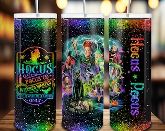 Halloween Witch 20oz Skinny Tumbler Wrap Png, Spooky Season, Halloween Sisters 20oz Skinny Tumbler, Witches Sisters 20oz Tumbler,Witch Squad