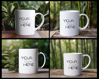 Paquete moderno MockUp taza MockUps taza de café maqueta plantilla de foto taza en blanco taza de café maqueta fotografía estilo stock JPG descarga digital