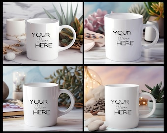 Bundle Modern MockUp Mug MockUps Coffee Cup Mock up Photo Template Blank Mug Coffee Cup Mockup Photograph Styled Stock JPG Digital Download