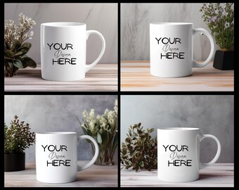 Bundle Modern MockUp Mug MockUps Coffee Cup Mock up Photo Template Blank Mug Coffee Cup Mockup Photograph Styled Stock JPG Digital Download