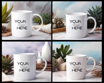 Paquete moderno MockUp taza MockUps taza de café maqueta plantilla de foto taza en blanco taza de café maqueta fotografía estilo stock JPG descarga digital