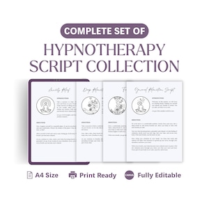 Complete Hypnotherapy Script Collection | Ready-to-Use Scripts for Stress, Anxiety, Confidence and More