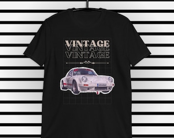 Retro Car Tee: Vintage Rennsport-Grafik, Geschenk für Auto-Enthusiasten