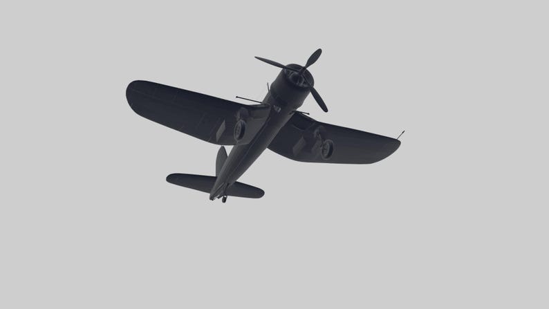 Vought F4U Corsair STL Model Iconic Inverted Gull-wing World War II ...