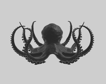 Realistischer und kindgerechter Oktopus mit 8 Beinen - STL Datei - 3D Druckmodell