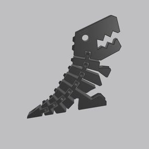 Felix Dinosaur 3D Model - STL File for Keychain and Accessory Use