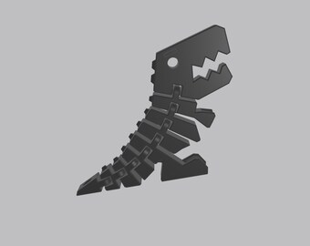 Felix Dinosaur 3D Model - STL File for Keychain and Accessory Use
