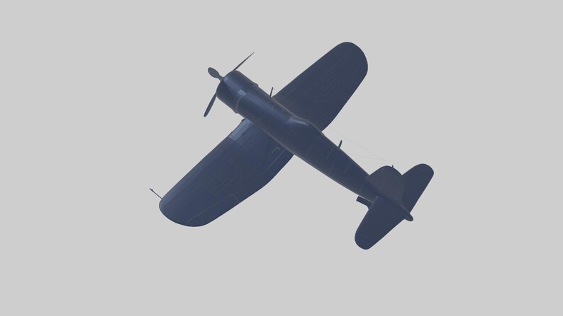 Vought F4U Corsair STL Model Iconic Inverted Gull-wing World War II ...