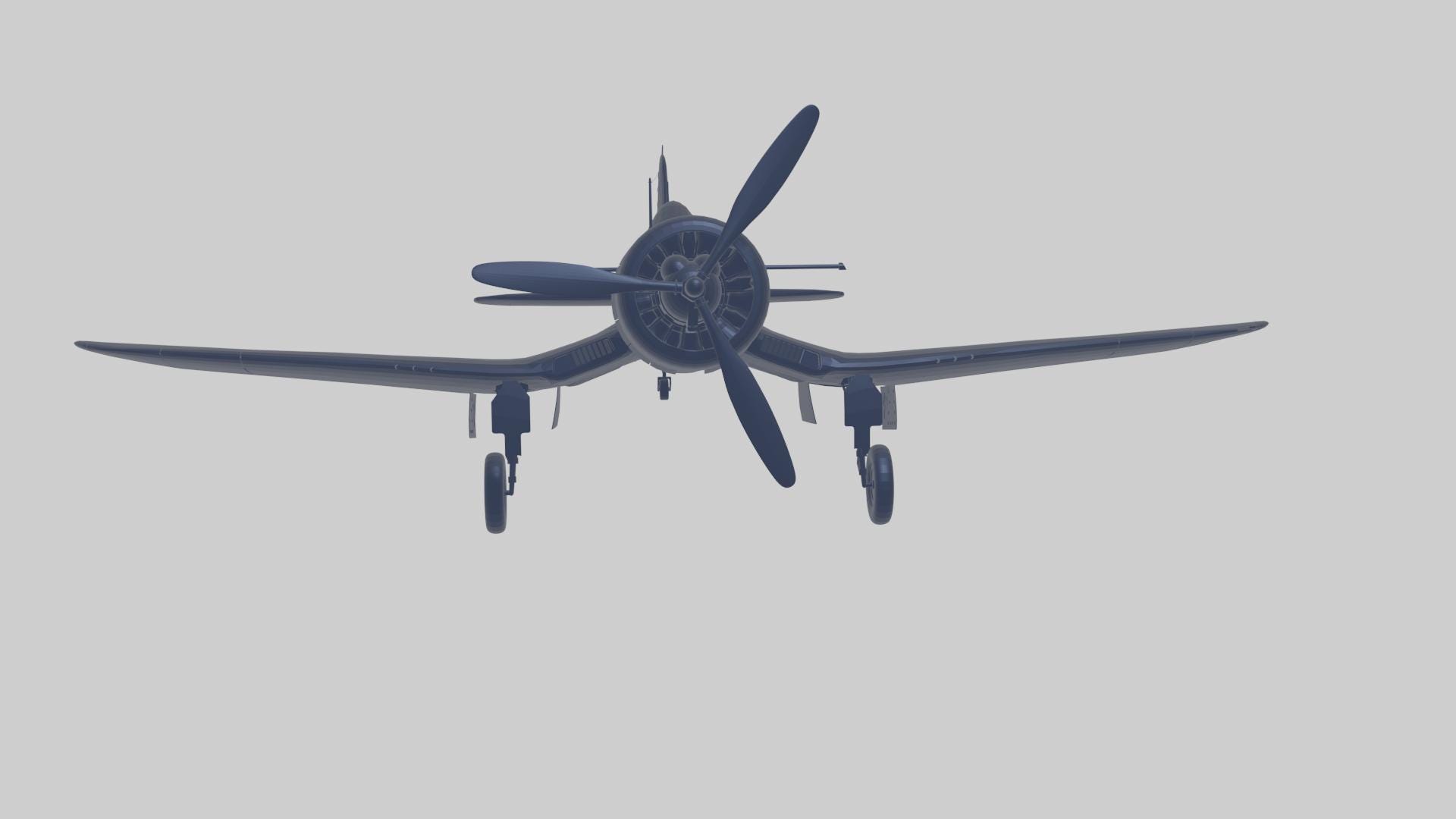 Vought F4U Corsair STL Model Iconic Inverted Gull-wing World War II ...