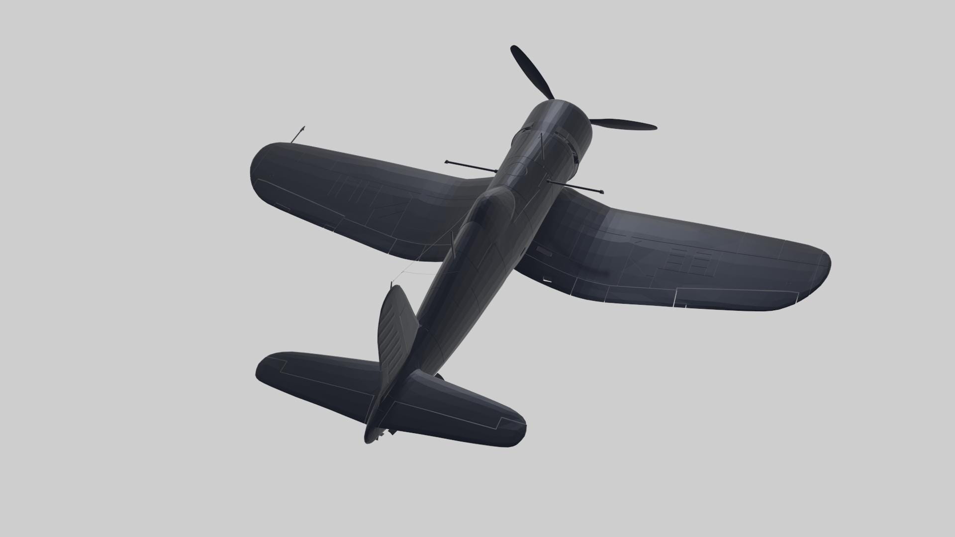 Vought F4U Corsair STL Model | Iconic Inverted Gull-wing World War II ...