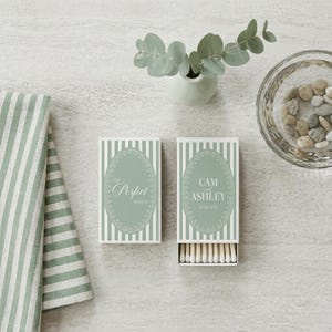 Custom Matchbox Wedding Favors, Engagement Party Matches, Bridal Shower Keepsakes