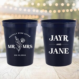 Custom Stadium Cup Wedding Favors, Personalized Wedding Stadium Cups, Customized Plastic Cup Favors, Personalized Plastic Cups Wedding Favor