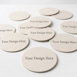 Personalized Wedding Reception Coasters Custom 40 Pt Pulpboard Wedding Drink Favors And Decor image 8