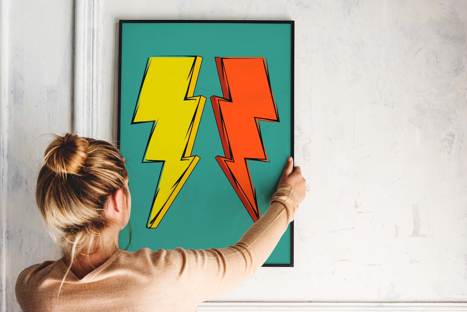 Retro Wall Art Modern and Colorful Print for Retro Home - Etsy