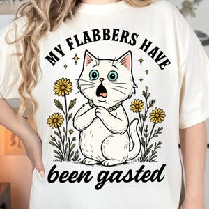 My Flabbers Have Been Gasted png, Funny Cat PNG, Shocked Cartoon Sublimation, Flabbergasted Meme Clipart, Cat T-Shirt Design Pod