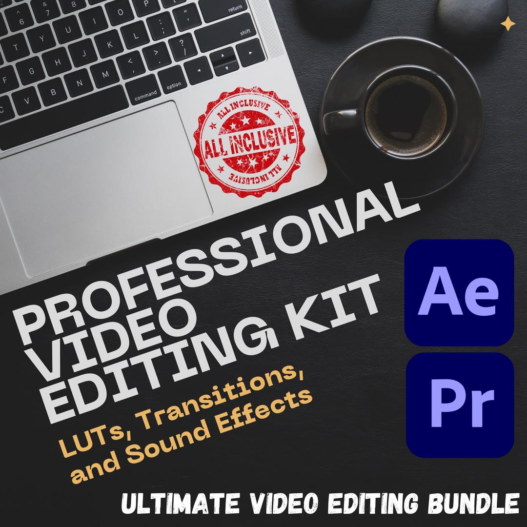Ultimate Video Editing Bundle Luts, Templates, Transitions, Sound ...