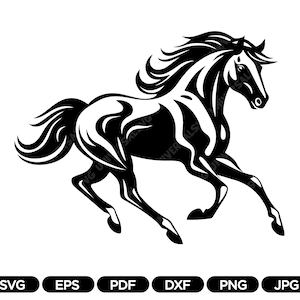 Mustang SVG, Cutting files for Cricut, Silhouette, Horse SVG, Mustang Horse Png, Dxf, Jpg, Eps, Pdf, Glowforge, Instant download, stickers
