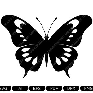 Schmetterling SVG, Cricut, Silhouette, Schmetterling, DXF, Png, pdf, Jpg, Ai, EPS, geschnitten Datei, Clipart, digitaler Download