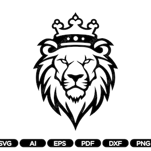 ライオン SVG、動物 SVG、Png Dxf Eps Pdf Jpg AI、ライオンキング SVG、インスタントデジタルダウンロード、Cricut、Silhouette、Glowforge、ビニールなどのカットファイル
