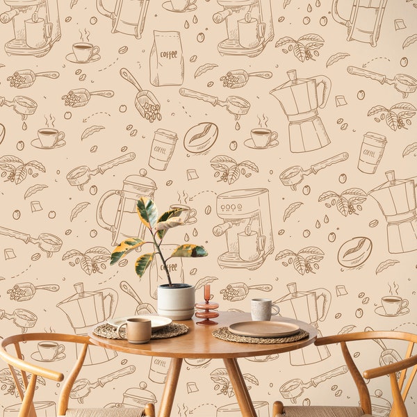 Cafe Wallpaper - Etsy