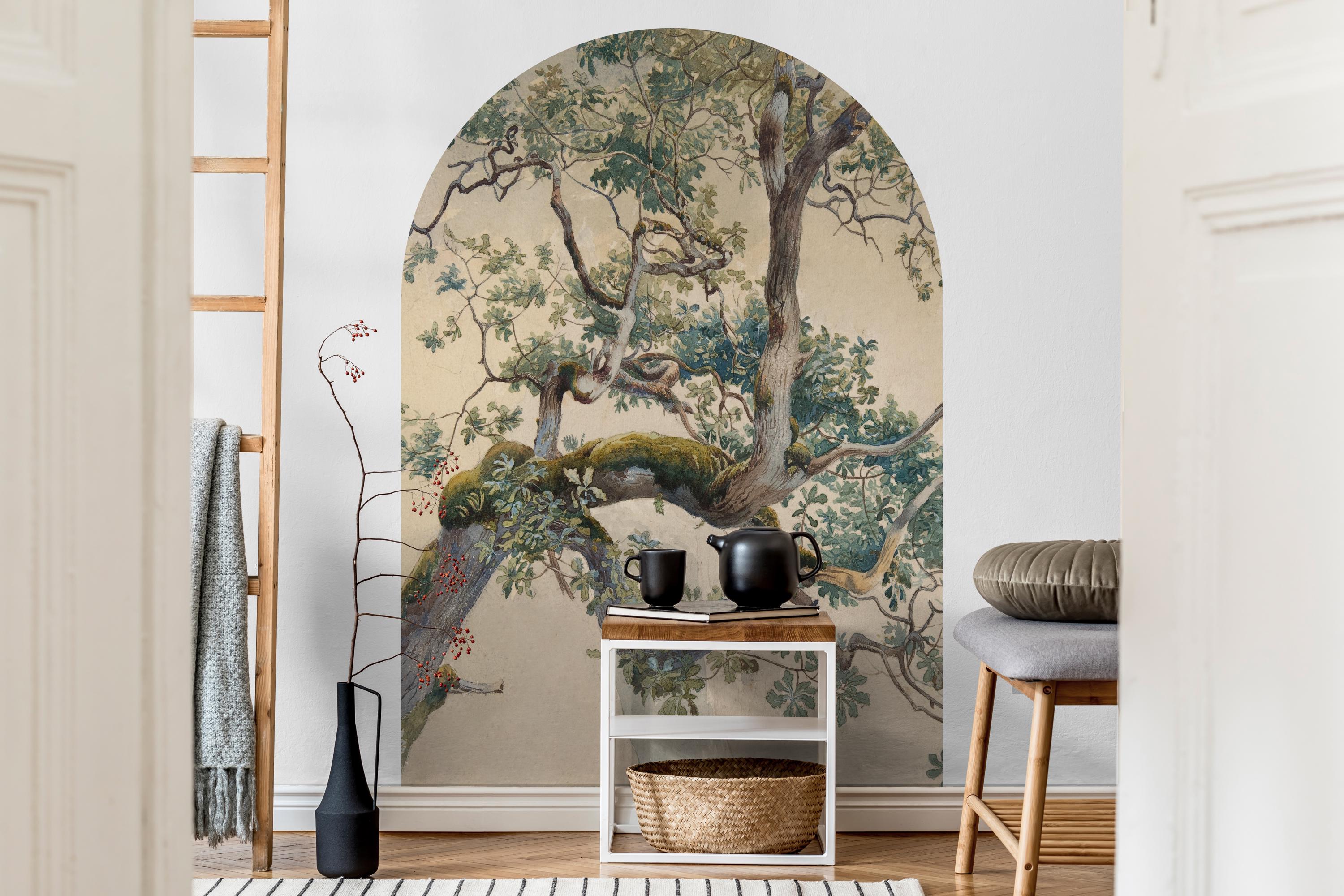 Tree Branch Wall Decal: Green Leaves Decal, Removable Nature Sticker - Etsy