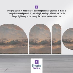 Vintage Sky Landscape Arch Wall Decal: Scenic Cloud Mural (Peel and Stick) Landscape Self-Adhesive Mural Arch Design, Removable Vintage Arch Sticker for Classic Home Decor. Perfect for nature-inspired wall art living rooms, bedrooms, or offices, this elegant decal brings the serene beauty of a rustic forest into your space. Easy to apply and remove, it’s ideal for adding a timeless, countryside charm to any room, creating a cozy and inviting atmosphere with its detailed, vintage-inspired design