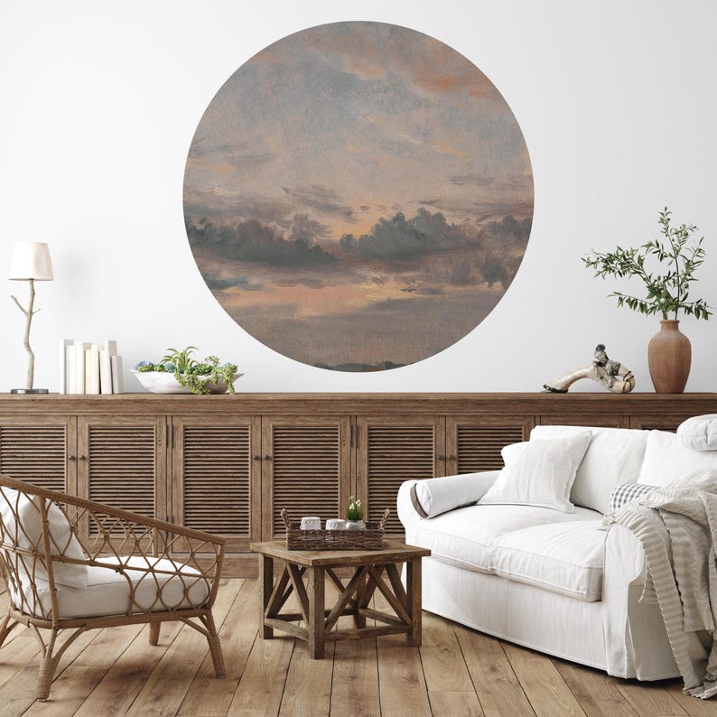 Vintage Sky Landscape Arch Wall Decal: Scenic Cloud Mural (Peel and Stick) Landscape Self-Adhesive Mural Arch Design, Removable Vintage Arch Sticker for Classic Home Decor. Perfect for nature-inspired wall art living rooms, bedrooms, or offices, this elegant decal brings the serene beauty of a rustic forest into your space. Easy to apply and remove, it’s ideal for adding a timeless, countryside charm to any room, creating a cozy and inviting atmosphere with its detailed, vintage-inspired design