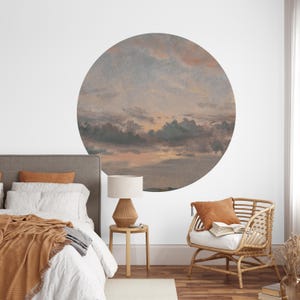 Vintage Sky Landscape Arch Wall Decal: Scenic Cloud Mural (Peel and Stick) Landscape Self-Adhesive Mural Arch Design, Removable Vintage Arch Sticker for Classic Home Decor. Perfect for nature-inspired wall art living rooms, bedrooms, or offices, this elegant decal brings the serene beauty of a rustic forest into your space. Easy to apply and remove, it’s ideal for adding a timeless, countryside charm to any room, creating a cozy and inviting atmosphere with its detailed, vintage-inspired design