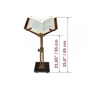 Handmade Adjustable Wooden Quran Stand: Torah Bible Holder