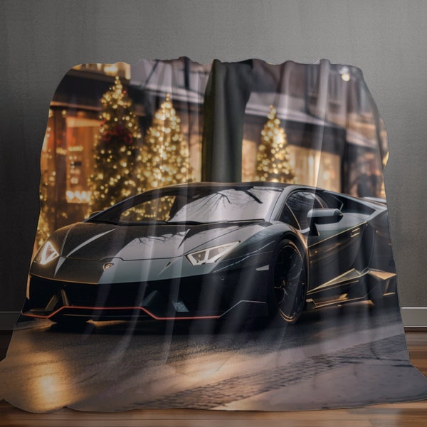 Velveteen Plush Blanket, Black Lamborghini, Warm Blanket, Soft Fleece Blanket, Holiday Blankets, Designer Blankets, Teen Bedroom, Boy gift