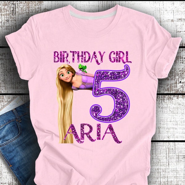 Rapunzel Disney Princess Shirt, Rapunzel Family Matching Shirts, Rapunzel Birthday Shirt, Tangled Shirt, Rapunzel Girl Birthday Shirt