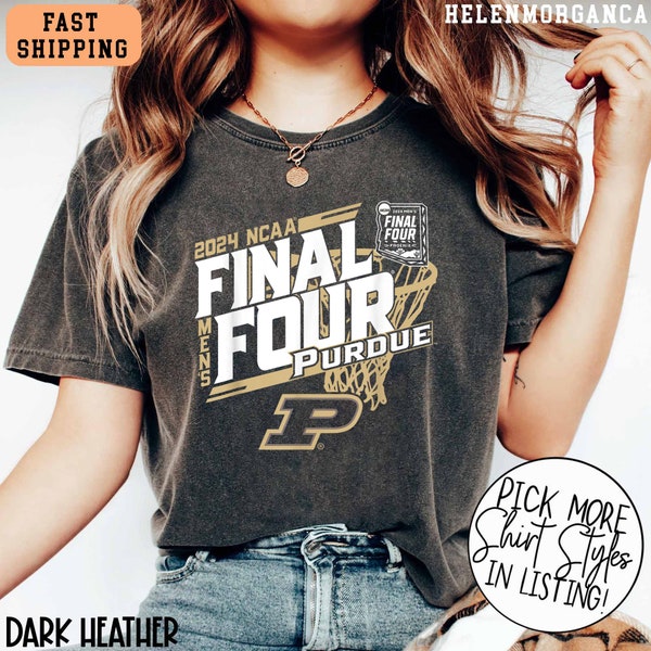 Purdue Boilermakers Final Four 2024 Shirt, March Madness Shirt, Distressed Purdue Basketball Tee, College Basketball Tee, Madness Bracket