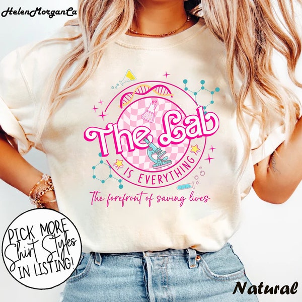 The Lab Is Everything Shirt, Pink Retro Lab Week 2024 shirt, Medical Lab Science Shirt, Laboratory Gifts, Lab Tech Team Shirt, Med tech Tee